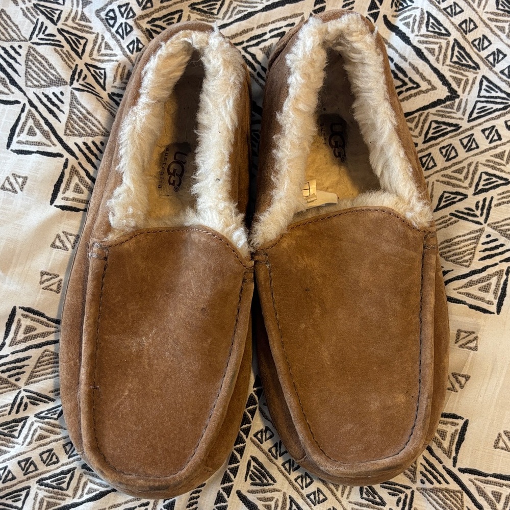UGG Men's Brown Suede Loafers